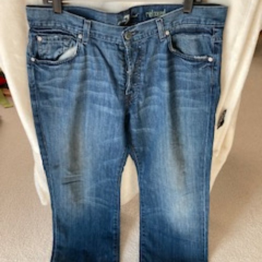 7 for All Mankind Men's 36 Blue Denim Jeans